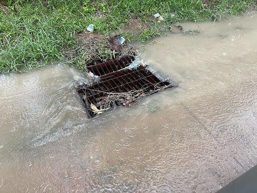 dirty storm drain and storm water dirty storm drain and rain water runoff