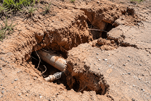 soil loss and erosion exposing pipes water erosion and soil loss exposing underground pipes